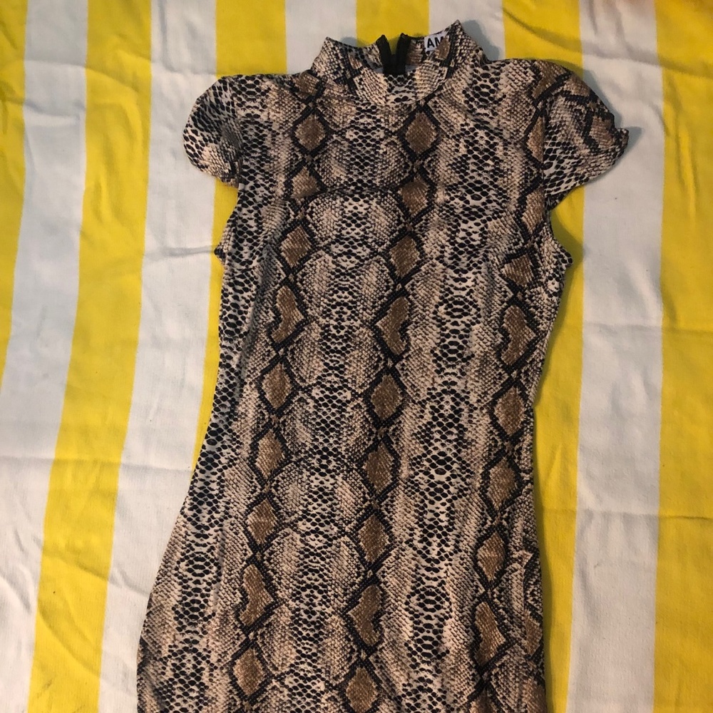 I.AM.GIA snake print minidress